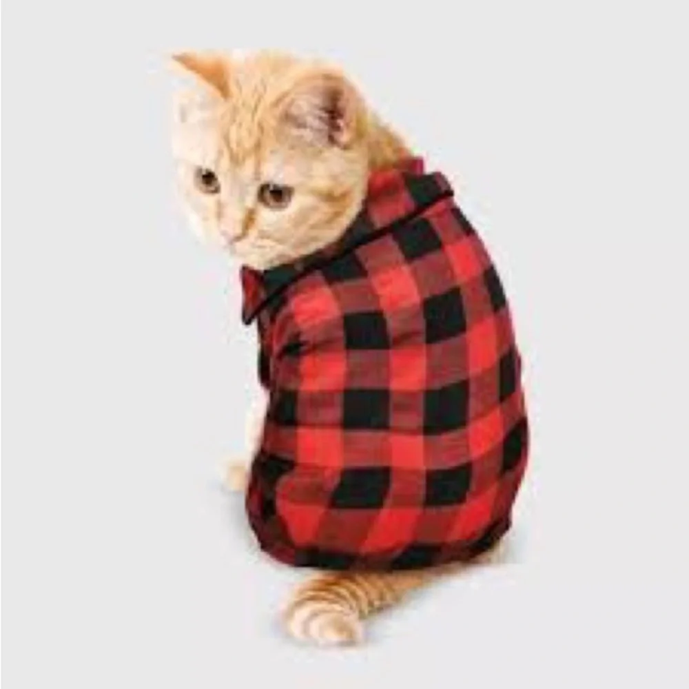NWT❣️Buffalo Plaid Flannel Dog Cat PJs Target Wondershop Various Sizes. …